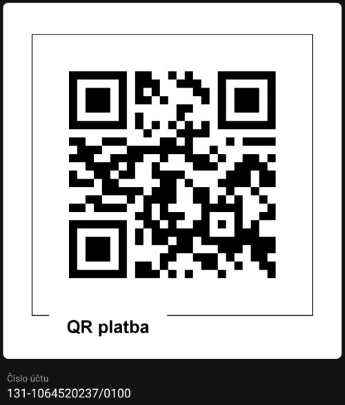 QR platba otopné žebříky